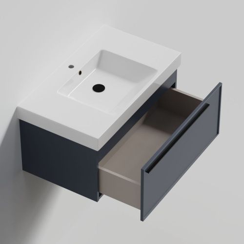 Тумба с раковиной La Fenice ELBA NFNC-01-ELB-BG-80-3-80 80х50 подвесная цвет синий - фото 2