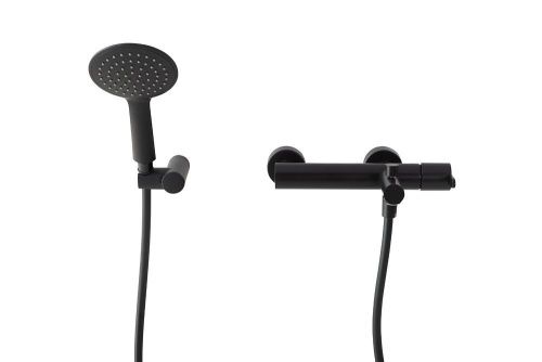 Смеситель Cezares LEAF LEAF-VD-NOP настенный черный - фото 3