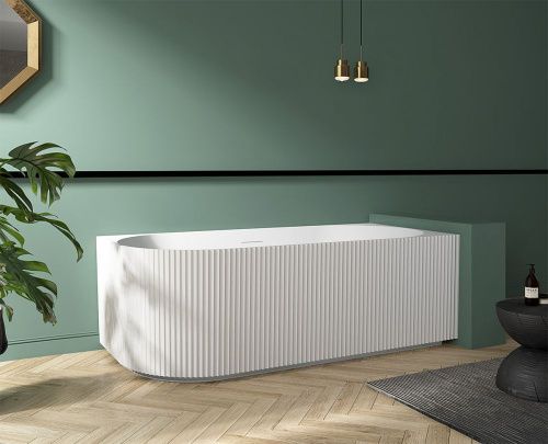 Ванна акриловая Abber AB9329-1.7 R 170х80 пристенная асимметричная с каркасом - фото 3