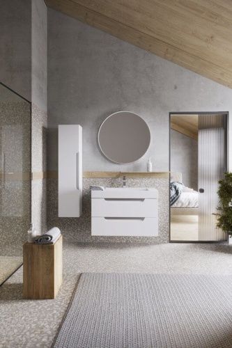 Шкаф-пенал Aqwella Y CUB0503W 30х130 подвесной цвет белый - фото 3