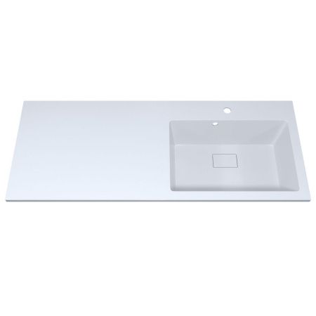 Раковина из литьевого мрамора Uperwood Cosmos 291020412 120х48 над стиральной машиной цвет белый