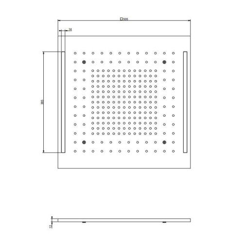 Верхний душ Gessi Rettangolo Colour 57997#246 золото - фото 2