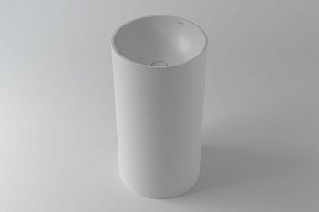 Раковина из искусственного камня Holbi ANDROMEDA 1.02.019.11.1 40х40 напольная цвет белый