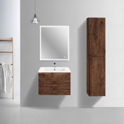 Тумба под раковину Vincea Mia Slim VMC-2MC700S1RW 70х40 подвесная цвет коричневый