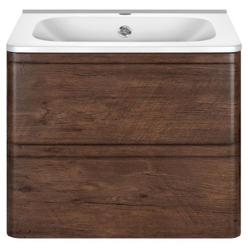 Тумба под раковину Vincea Vico VMC-2V600RW 60х50 подвесная цвет коричневый - фото 4