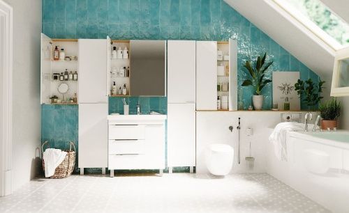 Зеркало-шкаф 1MarKa Gaula У92511 60х80 подвесной цвет белый - фото 4