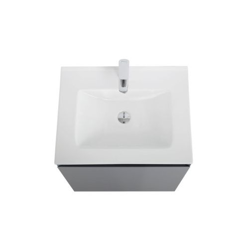 Тумба под раковину Art&Max Latina AM-Latina-600-1C-SO-GM 60х50 подвесная цвет серый - фото 4