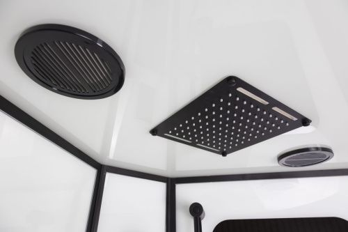 Душевая кабина Niagara Premium 69020134GBLACK 100х100 четверть круга с крышей ориентация универсальная - фото 5