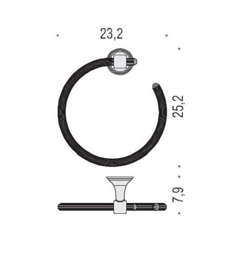 Полотенцедержатель Colombo Hermitage B3331.CR - фото 2