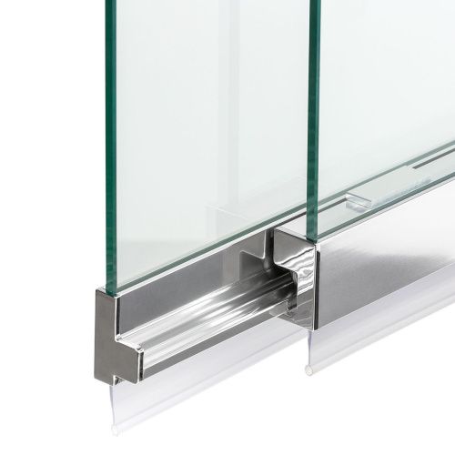 Душевая шторка на ванну New Trendy Sensi P-0037 85х150 стекло прозрачное профиль хром ориентация универсальная - фото 4