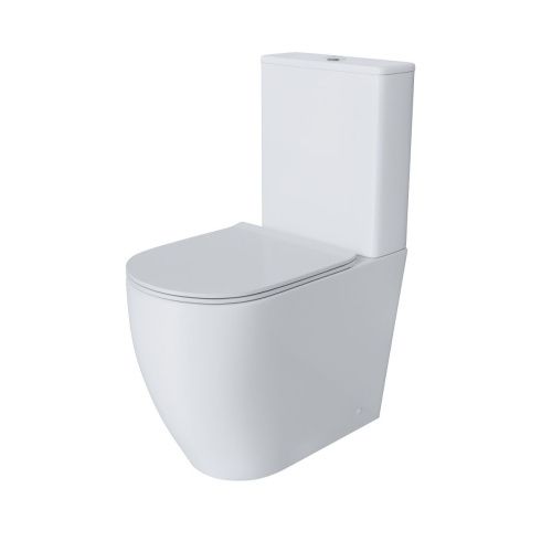 Унитаз напольный с бачком Grossman Style GR-4473S белый с сиденьем микролифт безободковый каскадный смыв