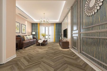 Кварцвиниловая плитка Damy Floor CHEVRON LVT DF06-Ch-LVT Амбуаз толщина 0.25 см 43 класс 600х127