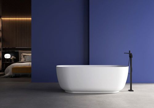 Ванна акриловая Abber AB9260 170х75 отдельностоящая овальная с каркасом - фото 2