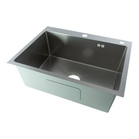 Кухонная мойка Fmark FSC6045L 60х45 цвет сатин поверхность матовая