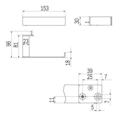 Бумагодержатель Inda INDISSIMA A8825ACR