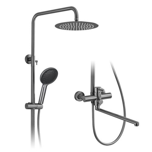 Душевая стойка ProHanss P31.24.09 настенная цвет серый - фото 4