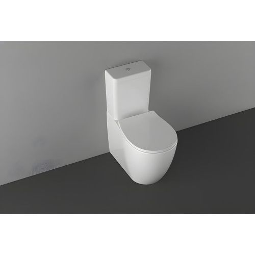 Чаша унитаза напольная Allen Brau Fantasy 4.11009.20 цвет белый без бачка с сиденьем микролифт безободковая каскадный смыв - фото 2