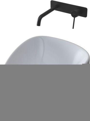 Раковина керамическая Allen Brau Infinity 4.21016.20 44х58 напольная цвет белый без отверстий под смеситель - фото 4