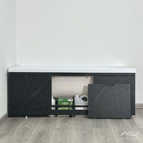 Экран под ванну Alavann Rita 170 см ALV0719006 фронтальный МДФ съемный/раздвижной черный - фото 3