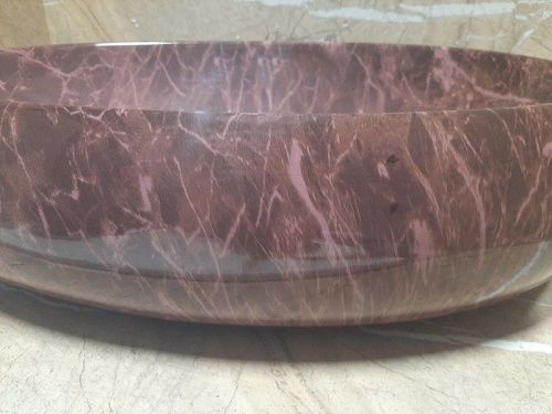 Раковина из сантехнического фаянса CeramaLux 168-1 60х40 накладная цвет красный без отверстий под смеситель - фото 2