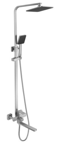 Душевая стойка Fmark FS8145-25 настенная цвет серый - фото 2