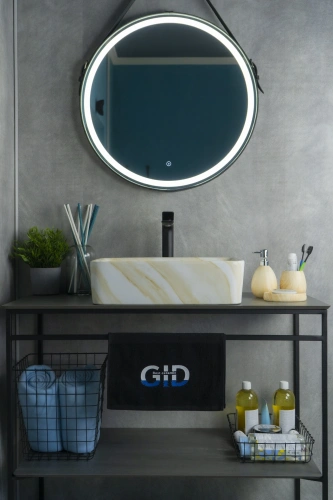 Раковина керамическая Gid Geométrico 54459 50х40 накладная цвет многоцветный без отверстий под смеситель - фото 2