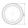 Зеркало Comforty Круг 00-00005261CF 60х60 подвесное