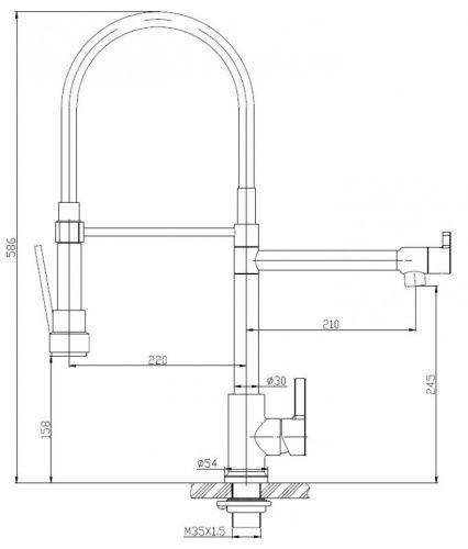 Смеситель для кухни BelBagno Смесители для кухни BB-LAM50-IN на мойку сатин - фото 2