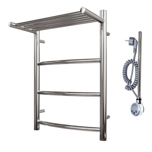 Полотенцесушитель электрический Point Афина PN04146PE 45х60 хром - фото 4