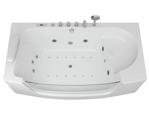 Ванна акриловая Grossman GR-18590 185х90 пристенная прямоугольная с ножками