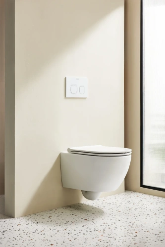 Чаша унитаза подвесная Arrow AHB2133H цвет белый без сиденья безободковая каскадный смыв - фото 2