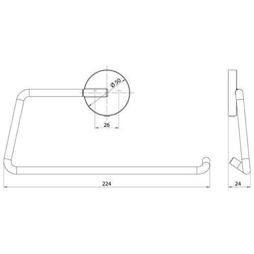 Полотенцедержатель Emco Round 4355 133 00 - фото 2