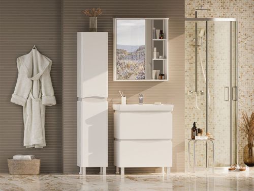 Зеркало-шкаф Misty Венера П-Внр04070-01СвЛ 70х80 подвесной - фото 5