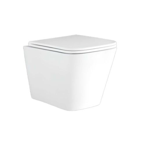 Унитаз подвесной Aquatek ДЕЛЬТА AQ1911-00 белый с сиденьем микролифт безободковый каскадный смыв