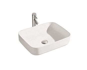 Раковина из сантехнического фарфора Aquatek ВЕГА AQ5515-00 50х40 накладная цвет белый без отверстий под смеситель