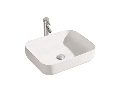 Раковина из сантехнического фарфора Aquatek ВЕГА AQ5515-00 50х40 накладная цвет белый без отверстий под смеситель
