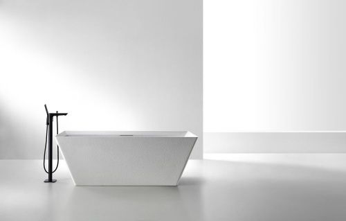 Ванна из искусственного камня Abber Berlin AM9912 170х75 отдельностоящая прямоугольная с каркасом - фото 2