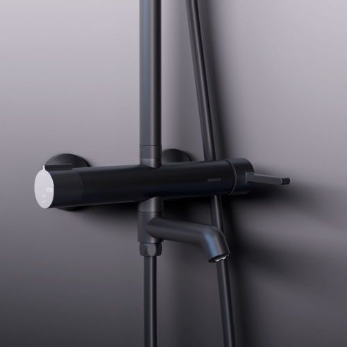 Душевая стойка Damixa Scandinavian Pure 936740300 настенная цвет черный - фото 5