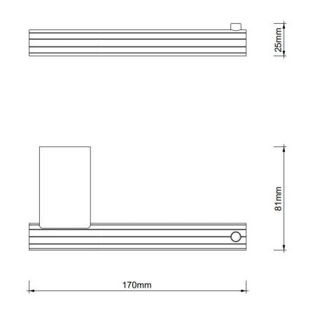 Бумагодержатель Decor Walther OF.LINE 670620