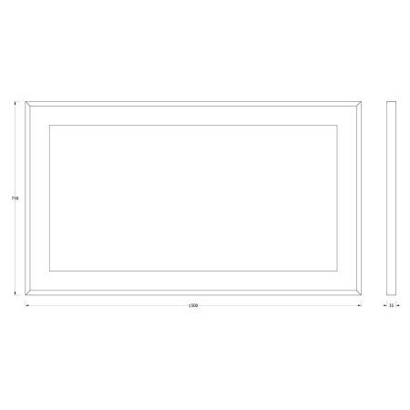 Зеркало с подсветкой Evoform Ledside BY 2208 130х80 подвесное