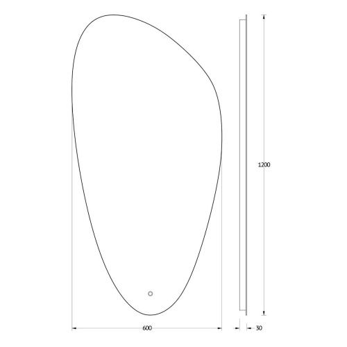 Зеркало с подсветкой Evoform Ledshine BY 2683 60х120 подвесное - фото 2