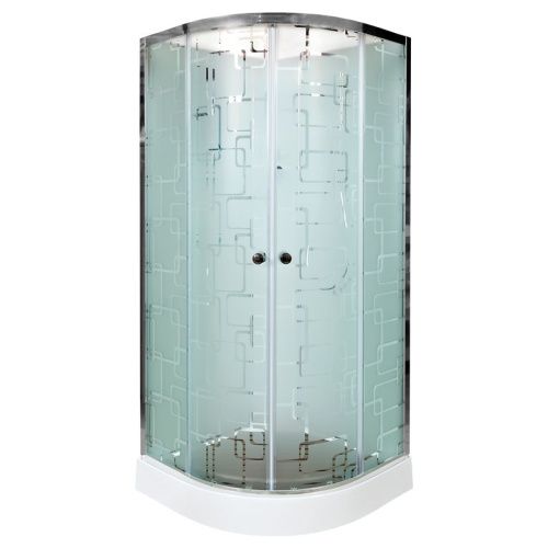 Душевая кабина AvaCan EM1590NGM 90х90 четверть круга без крыши ориентация универсальная - фото 2