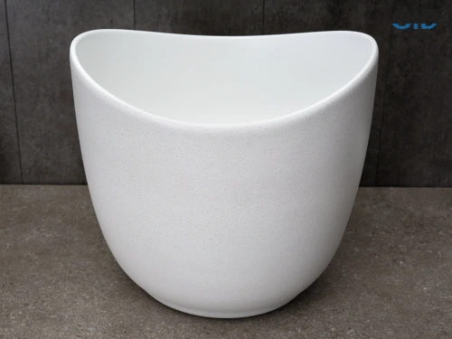 Раковина керамическая Gid Creativo 51221 40х40 накладная цвет белый без отверстий под смеситель - фото 5