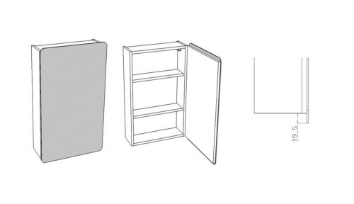 Зеркало-шкаф Corozo Монро SD-00000534 50х70 подвесной цвет белый - фото 4