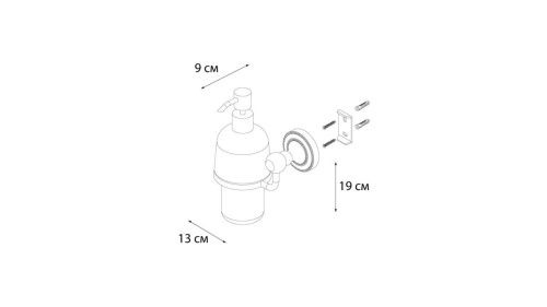 Дозатор жидкого мыла Fixsen Style FX-41112 - фото 3