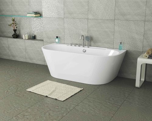 Ванна акриловая Grossman Cristal GR-17075-1 170х80 пристенная овальная с ножками - фото 2