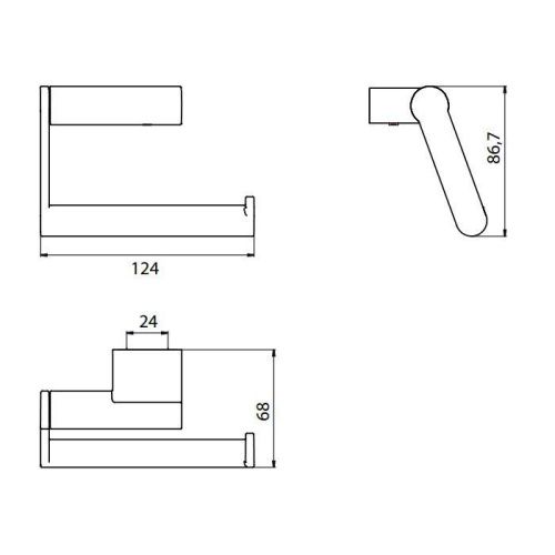 Бумагодержатель Emco System2 3500 001 07 - фото 2
