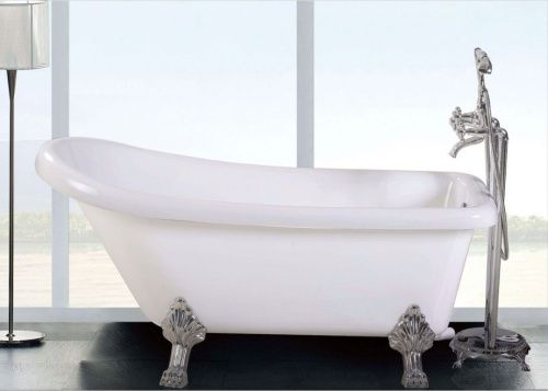 Ванна акриловая Cerutti SPA CT9321 170х75 отдельностоящая асимметричная с ножками - фото 3