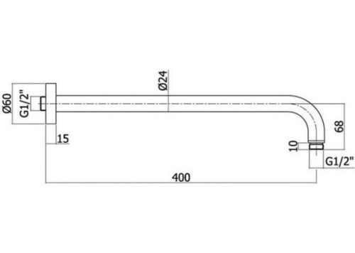 Верхний душ с держателем Paffoni Master King ZSOF079HGSP + ZSOF034HGSP 30х40 золото - фото 3