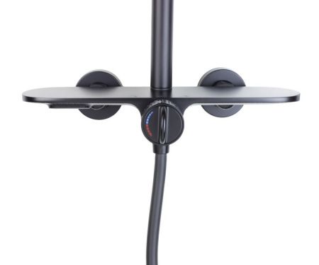 Душевая стойка Bronze de Luxe 80112CB настенная цвет черный